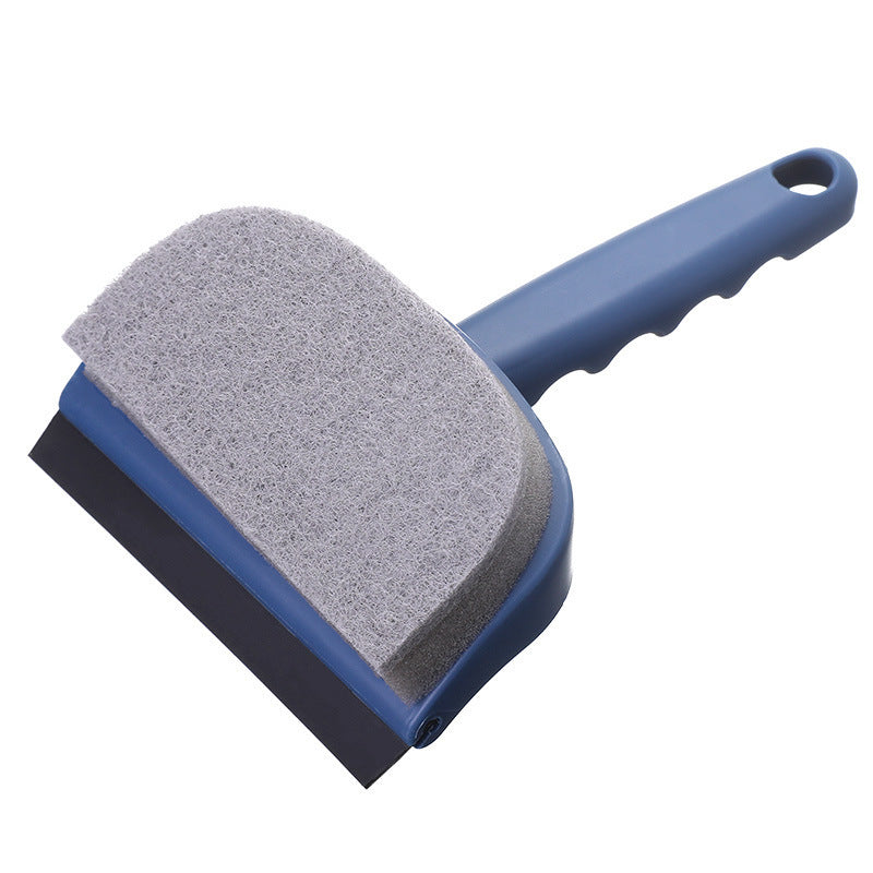Double-Sided Cleaning Brush Sponge Scraper Easy Scrubbing for Bathroom Mirrors Glass Doors and Windows Sinks Double-Sided Cleaning Brush Sponge Scraper Easy Scrubbing for Bathroom Mirrors Glass Doors and Windows Sinks